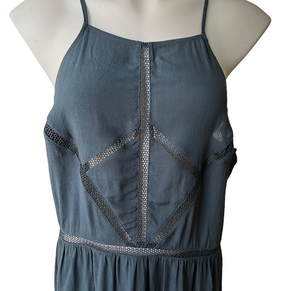 NWT, Trouve Cut Out Spaghetti Strap Drop Waist Tunic Top - Picture 5 of 11